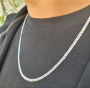 Corrente Masc. Grumet 3mm - Prata 925