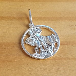 Pingente São Jorge (P) - Prata 925