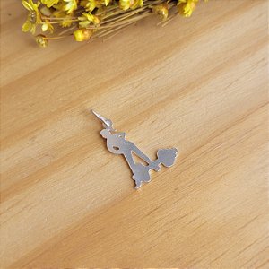 Pingente Atleta c/ Barra - Prata 925