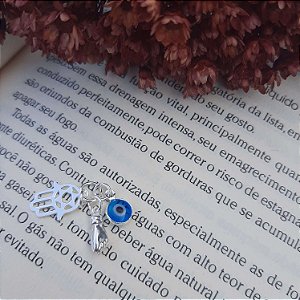 Pingente Trio Hansá/ Figa / Olho Grego - Prata 925