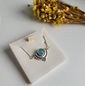 Gargantilha Boho Verde - Prata 925