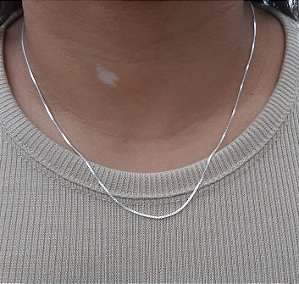 Colar Veneziana V15 45cm - Prata 925