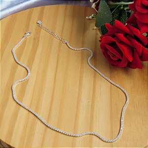 Garg. Riviera Zircônia Branca - Prata 925
