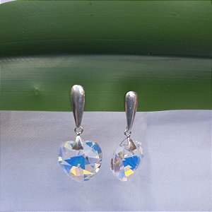 Brinco Coração Furta- Cor (M) - Prata 925