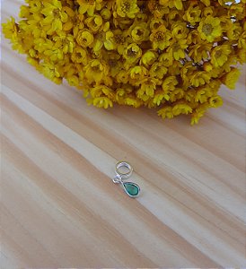 Berloque Ponto de Luz Gota - Prata 925