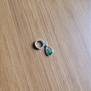 Berloque Ponto de Luz Gota - Prata 925