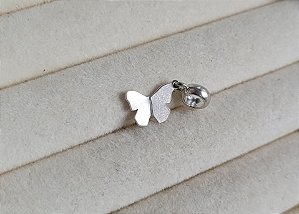 Berloque Origame Borboleta - Prata 925