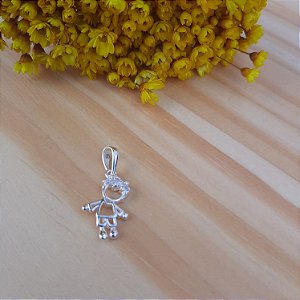 Ping. Menino Cabelo Cravejado - Prata 925