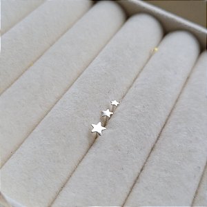 Trio Estrela Placa - Prata 925