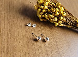 Brinco Bola (6mm) - Prata 925
