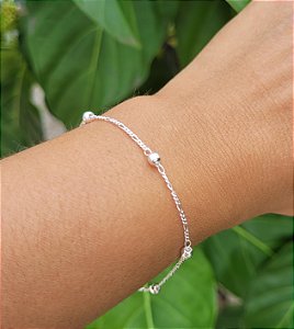 Pulseira Bola 3 mm - Prata 925