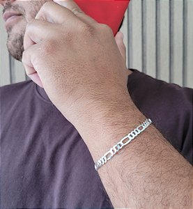 Pulseira Masc. 3 x 1 - Prata 925