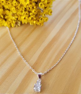Gargantilha Zirconia Duplo - Prata 925