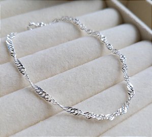 Pulseira Singapura f30 - Prata 925
