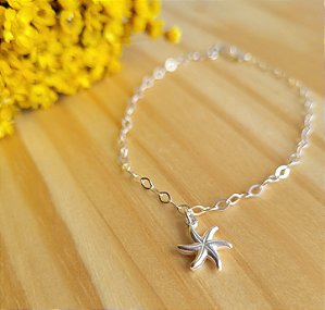 Pulseira Estrela do Mar única - Prata 925