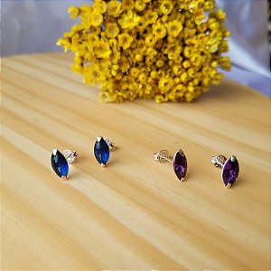 Brinco Navete 5mm x 10mm - Prata 925