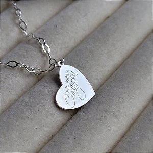 Pulseira Seja Forte e Corajosa -Prata 925