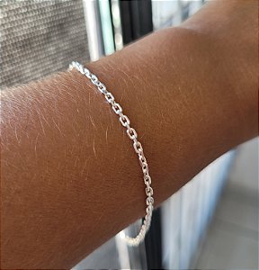 Pulseira Cadeado - Prata 925