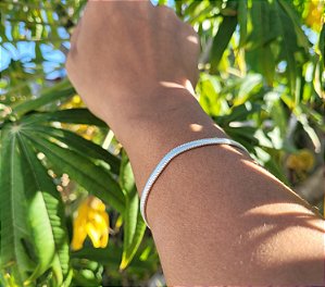 Pulseira Lacraia 4mm - Prata 925
