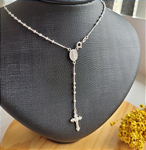 Colar Terço - Prata 925