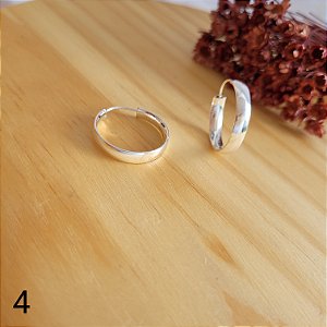 Argola Tubo 21 mm - Prata 925