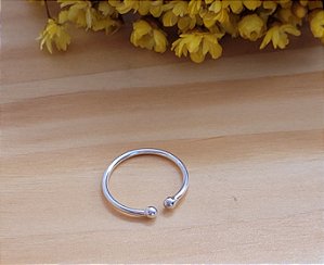 Piercing Fake Aro Liso - Prata 925
