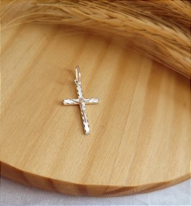Pingente Crucifixo Laminado - Prata 925