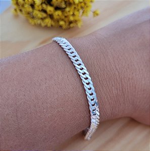 Pulseira Grumet Fio Duplo - Prata 925