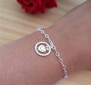 Pulseira Pingente Artes - Prata 925