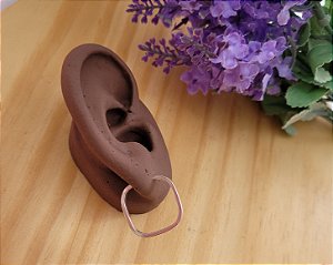 Argola Quadrado Fio Quadrado 17.5 mm - Prata 925