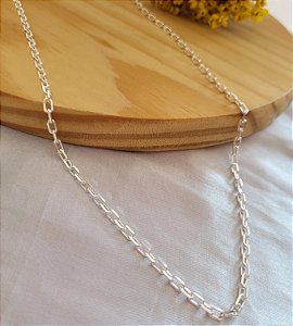 Corrente Cartier Alongada F080 (60cm) - Prata 925