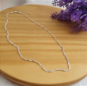 Colar Singapura F30 (40 cm) - Prata 925