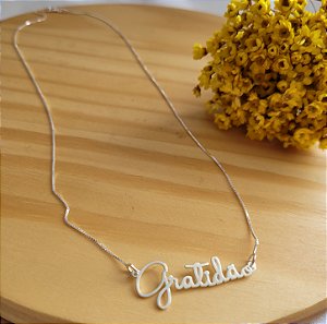 Colar Gratidão - Prata 925