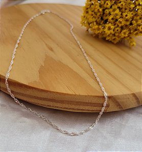 Colar Singapura  F20  (40 cm ) Prata 925