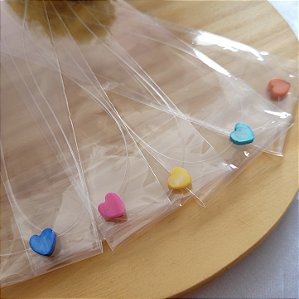 Colar Nylon Coração Madre Pérola Colorido - Prata 925