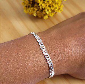 Pulseira Tampinha Flat F100- Prata 925