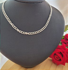 Chocker Elo Redondo Duplo F060 - Prata 925
