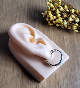 Argola Fio Quadrado Grosso 18mm - Prata 925