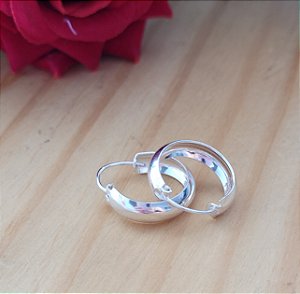 Argola Fio Arredondado 4,7mm - Prata 925