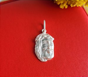 Pingente Rosto de Jesus - Prata 925