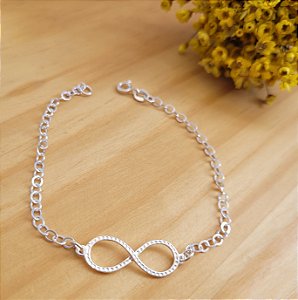 Pulseira Infinito 28x9 mm - Prata 925