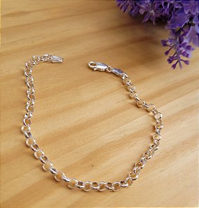 Pulseira Elo Português 3,8 mm - Prata 925
