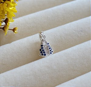 Pingente Nossa Senhora Aparecida 12 mm- Prata 925