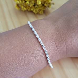 Pulseira Cordão Baiano 2,2 mm - Prata 925