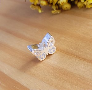 Berloque Borboleta Vazada - Prata 925