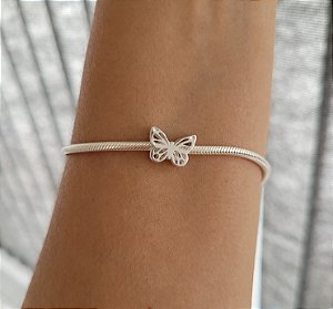 Berloque Borboleta Vazada - Prata 925