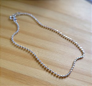 Pulseira Bola Diamantada 1,5 mm - Prata 925