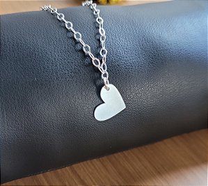 Pulseira Um Só Coração - Prata 925