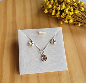 Conjunto Luz 6mm - Prata 925