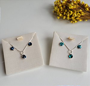 Conjunto Luz 5 mm- Prata 925